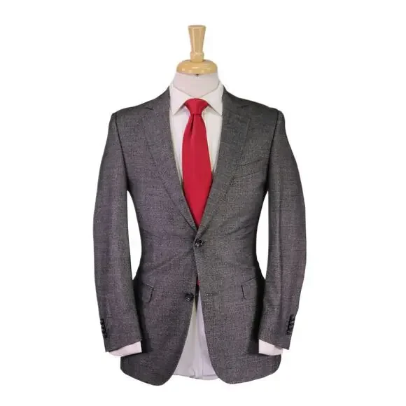 Richard James Gray/Black Tic Woven 2-Btn Slim Fit Wool Suit 36S - Picture 1 of 10